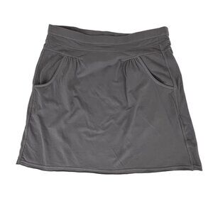 Athleta Jersey-Knit Skirt Gray with Pockets Sz. Small